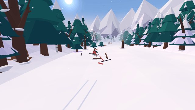 Wiping out: the run ends in a spectacular crash